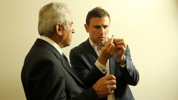 Gus Hashem (right) has transformed his father Simon's (left) jewellery business.