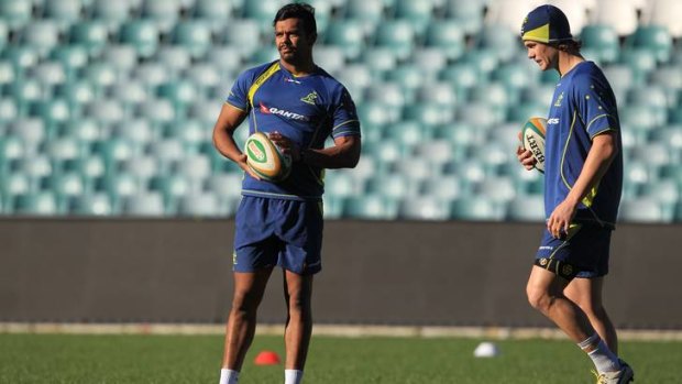 Kurtley Beale and Berrick Barnes are both in line to replace Quade Cooper at flyhalf for the Wallabies.