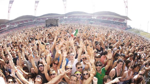 Last year's Stereosonic Festival in Sydney. Fans of this year's event were fooled into buying fake tickets.