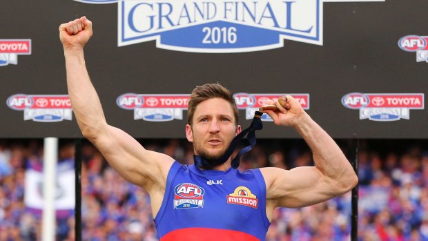 Matthew Boyd on the dais after last year's grand final.