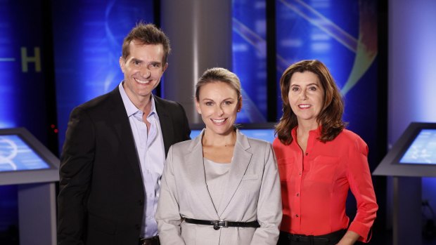 Married at First Sight:  the experts John Aiken (left), Mel Schilling and Trisha Stratford.

