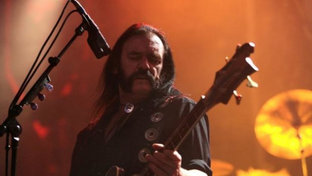 Lemmy, lead singer of Motorhead, delights the faithful in Melbourne in 2007. 