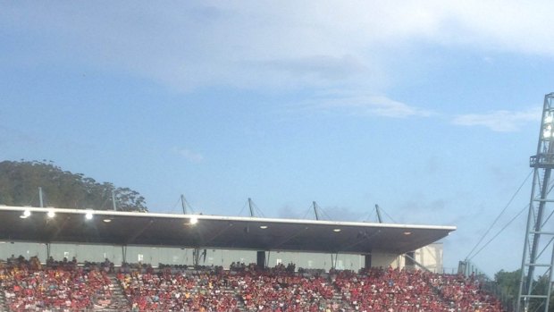 The Wanderers' 'active supporters' bay was empty during Sunday's match as supporters protested against the FFA's treatment of fans.