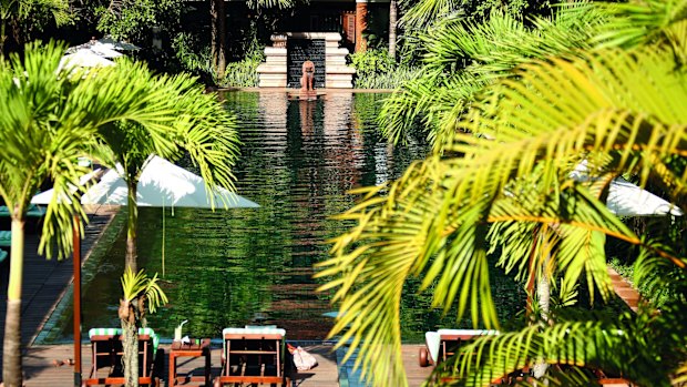 Belmond La Residence d'Angkor's enticing pool. 