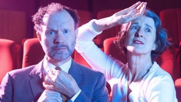 Ian Pidd and Sue Giles in <i>Dead Set</i>.
