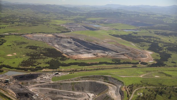 Coal mines near Camberwell in the Upper Hunter Valley.