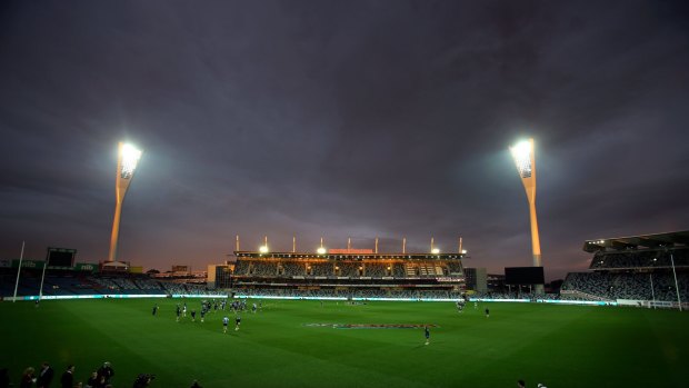 Simonds Stadium was lit up for the unlikely pairing of Bahrain and Saudi Arabia.