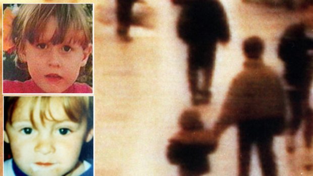 An image etched in Britain’s national psyche ...  the CCTV picture of James Bulger, left,  being  led away by his killers  triggered outrage. There was no such outcry in the case of Silje Redergard, top left.