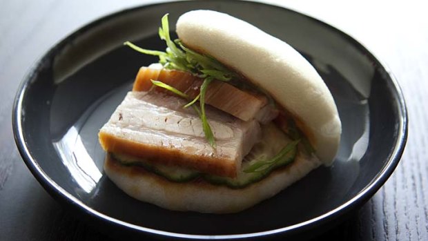 Nothing's sacred ... Momofuku Seiobo's steamed pork bun.