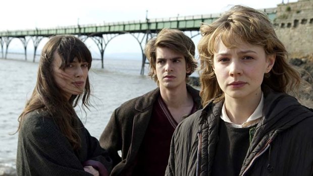 Monstrous destiny ...  Carey Mulligan, right, with Keira Knightley and Andrew Garfield, is unforgettable in this role.