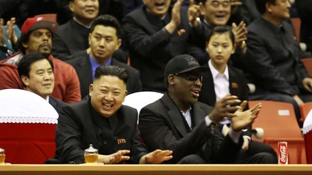 Friends for life: Kim Jong-un and basketball star Dennis Rodman.