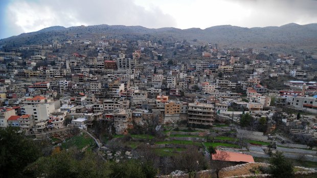 The town of Shebaa in southern Lebanon, home to 8000 Syrian refugees.