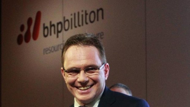 All smiles: BHP Billiton chief executive Andrew Mackenzie.