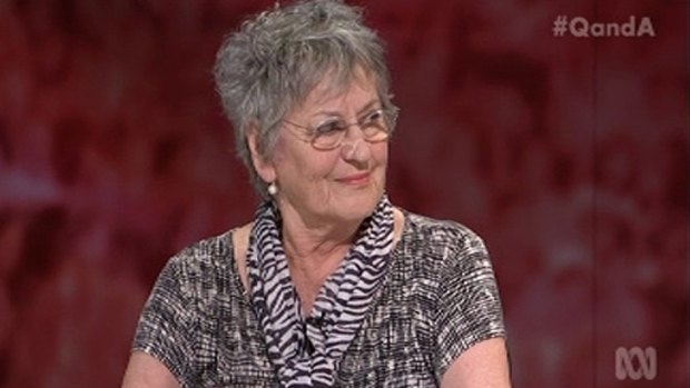 Germaine Greer on the <i>Q&A</i> panel, where she made Julie Bishop look good.