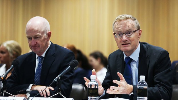 Outgoing RBA Governor Glenn Stevens (left) leaves his deputy and successor Philip Lowe (right) with very low inflation and limited policy ammunition to combat it.