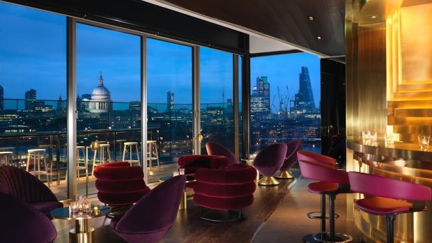 In-your-face view: The Mondrian London's rooftop bar Rumpus Room.
