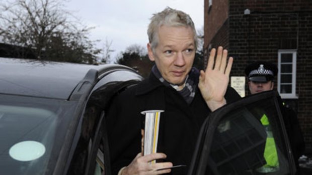 Julian Assange ... in southern England last month.