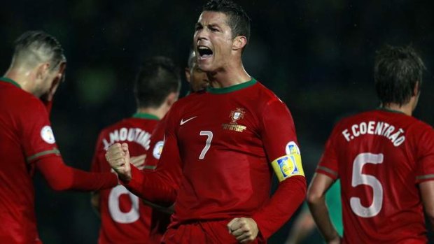 Honoured: Portugal's Cristiano Ronaldo.