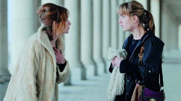 "Whadaya mean, act my age?": Babou (Isabelle Huppert, left) takes issue with her conservative daughter Lydie (Aure Atika) in the highly likeable French comedy Copacabana.