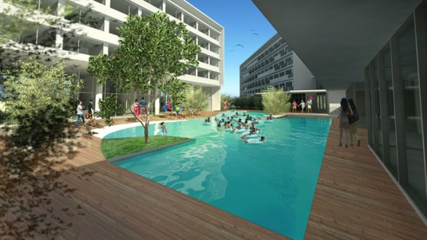 An artist's impression of the accommodation at Port Hedland.