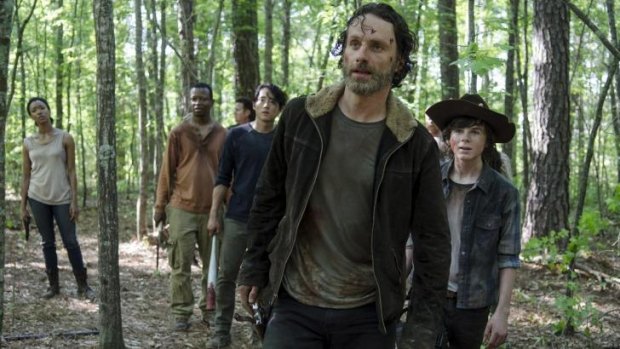 <i>The Walking Dead</i> is really about people, not zombies, Hurd says.