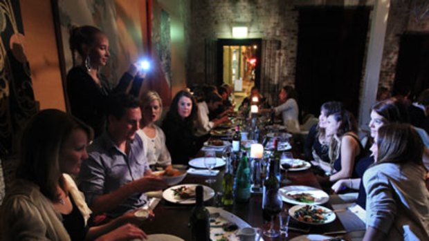 Eat and greet ... Tablefor20, a warehouse-cum-restaurant, plays host to  dinner four nights a week for complete strangers.