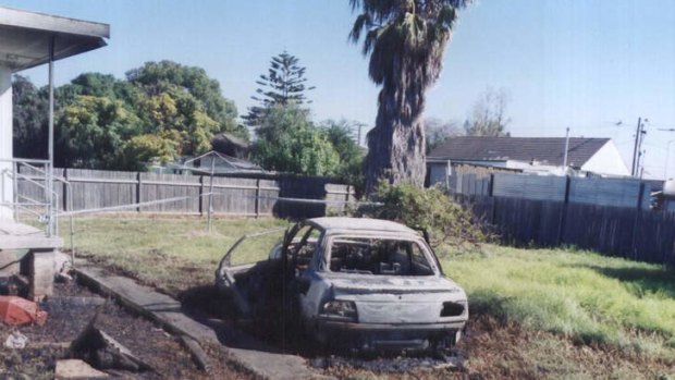 Mystery: The burnt-out Daihatsu associated with the death of Franco Mayer.