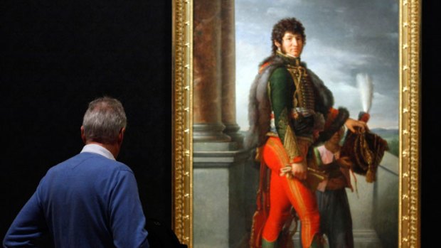 Baron Francois Gerard's painting of Joachim Murat, one of Napoleon's military companions, which is on display at the NGV.