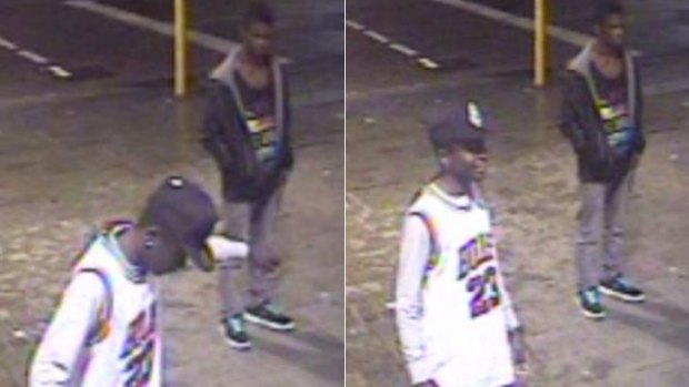 Police are hunting these two men in relation to a Northbridge bashing.