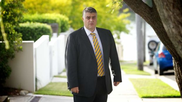 Nicholas Anthony Di Girolamo from Australian Water Holdings, outside his home in Sydney.
