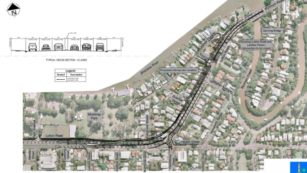 The proposed Lytton Road upgrade will require resumption of houses at East Brisbane.