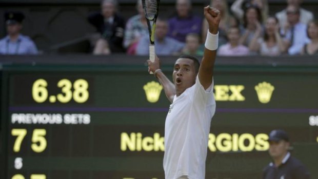 Nick Kyrgios made the quarter-finals in his first Wimbledon.