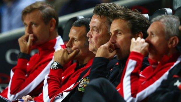 Looking ahead: Louis van Gaal is confident his Manchester United side can finish in the top three this season.