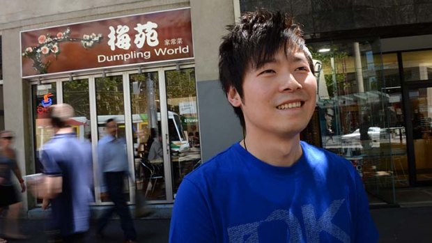 Building a future: Jeff Fu is only 25 years old, but already owns a busy restaurant in Collins Street as well as a construction business.