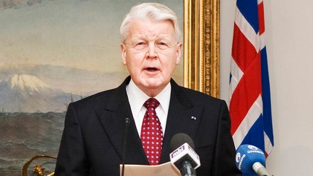 Iceland's President Olafur Grimsson ... his country's prosecutor is reportedly set to announce charges against over a dozen former top bankers.