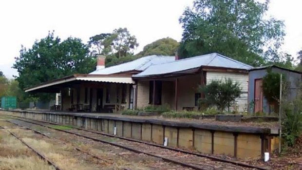 The Healesville railway station before it was restored.