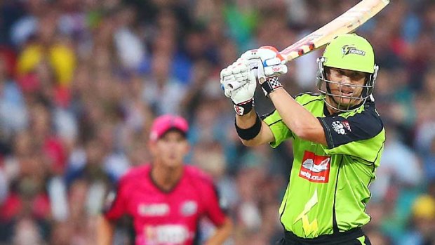David Warner has played just one game for the Sydney Thunder this season, but only because England were so bad in the Ashes.