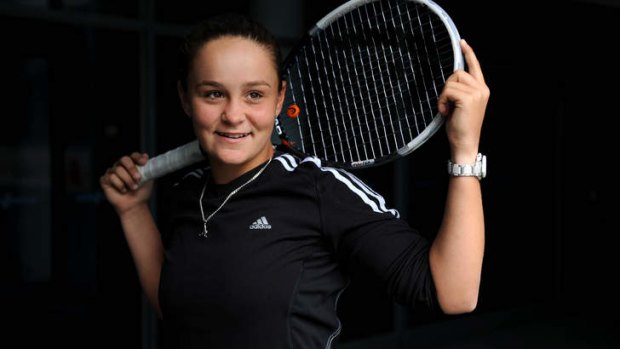 High hopes: Ashleigh Barty is coming to terms with the nerves and aiming to make her mark.