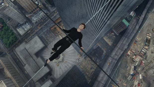 Joseph Gordon-Levitt plays Philippe Petit, who walked on a tightrope between the Twin Towers in New York.