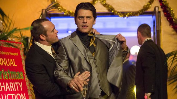 The old gang is back ... Les Hill as Jason Moran and Vince Colosimo as Alphonse Gangitano.