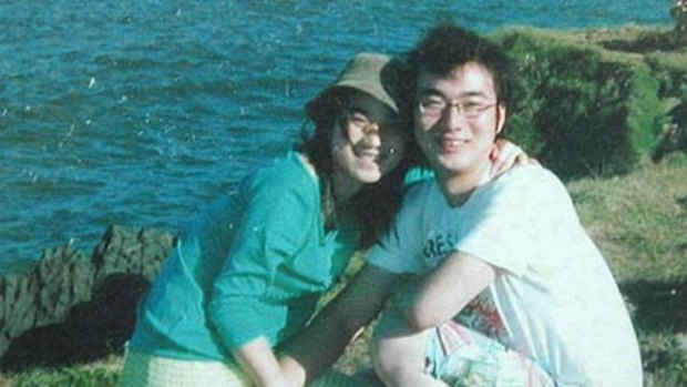Yanna Fang with her husband Jiang Ming Hai ... ‘‘Seeing a bath tub is a brutal reminder of how his already dead and lifeless body was submerged,’’ she said.
