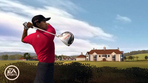 A screen grab from Tiger Woods PGA Tour 11.