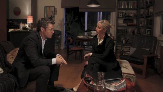 Games people play: Rodger Corser and Asher Keddie play two dynamic, but different characters, in <i>Party Tricks</i>.