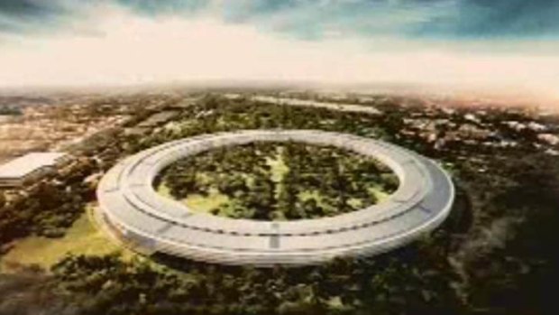 Apple's planned new headquarters.