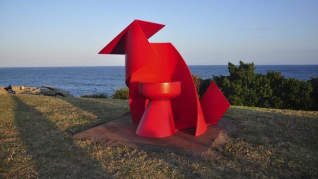 Shore shape: Ron Robertson-Swann's <i>Inner Sanctum</i> at Sculpture by the Sea in 2011. 