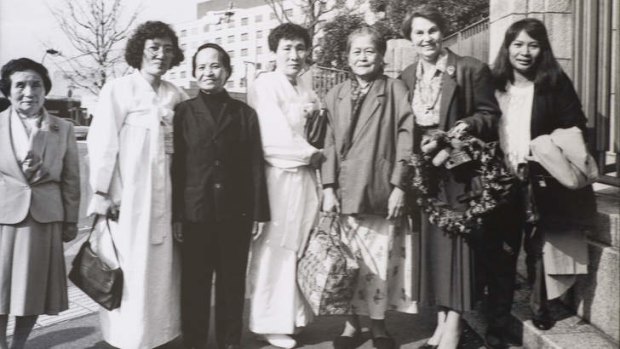 Jan Ruff-O'Herne and the Korean comfort women visiting Japan circa 1993.