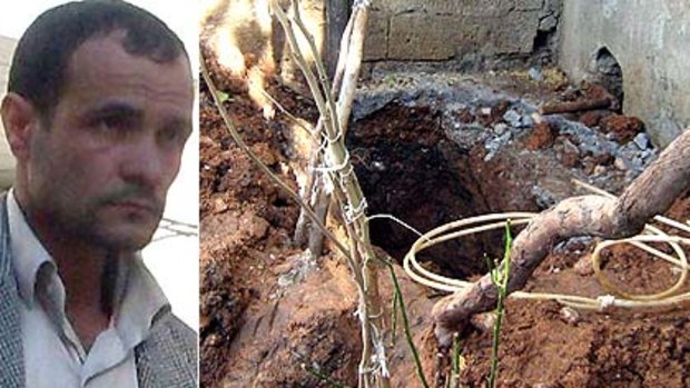 Ayhan Memi is accused of burying his daughter Medine Memi in this hole.