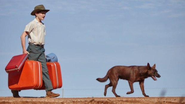 Mick (Levi Miller) and his canine companion in <i>Blue Dog</i>.