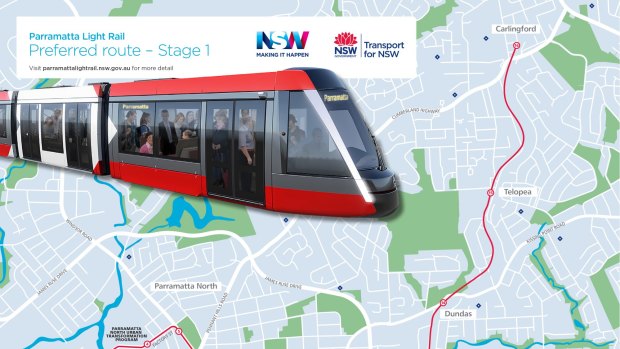 The new Parramatta light rail.