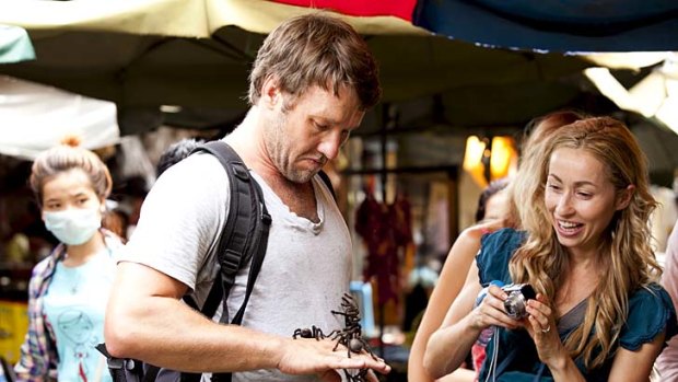 Joel Edgerton and Felicity Price in <i>Wish You Were Here</i>, which paints an unflattering picture of Australians overseas.